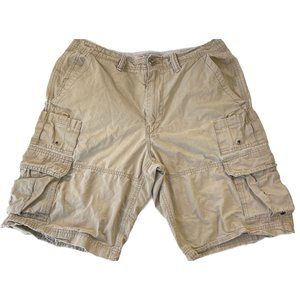 Vintage American Eagle Mens Cargo Shorts Heavily Distressed 90s Skater Y2K sz 30
